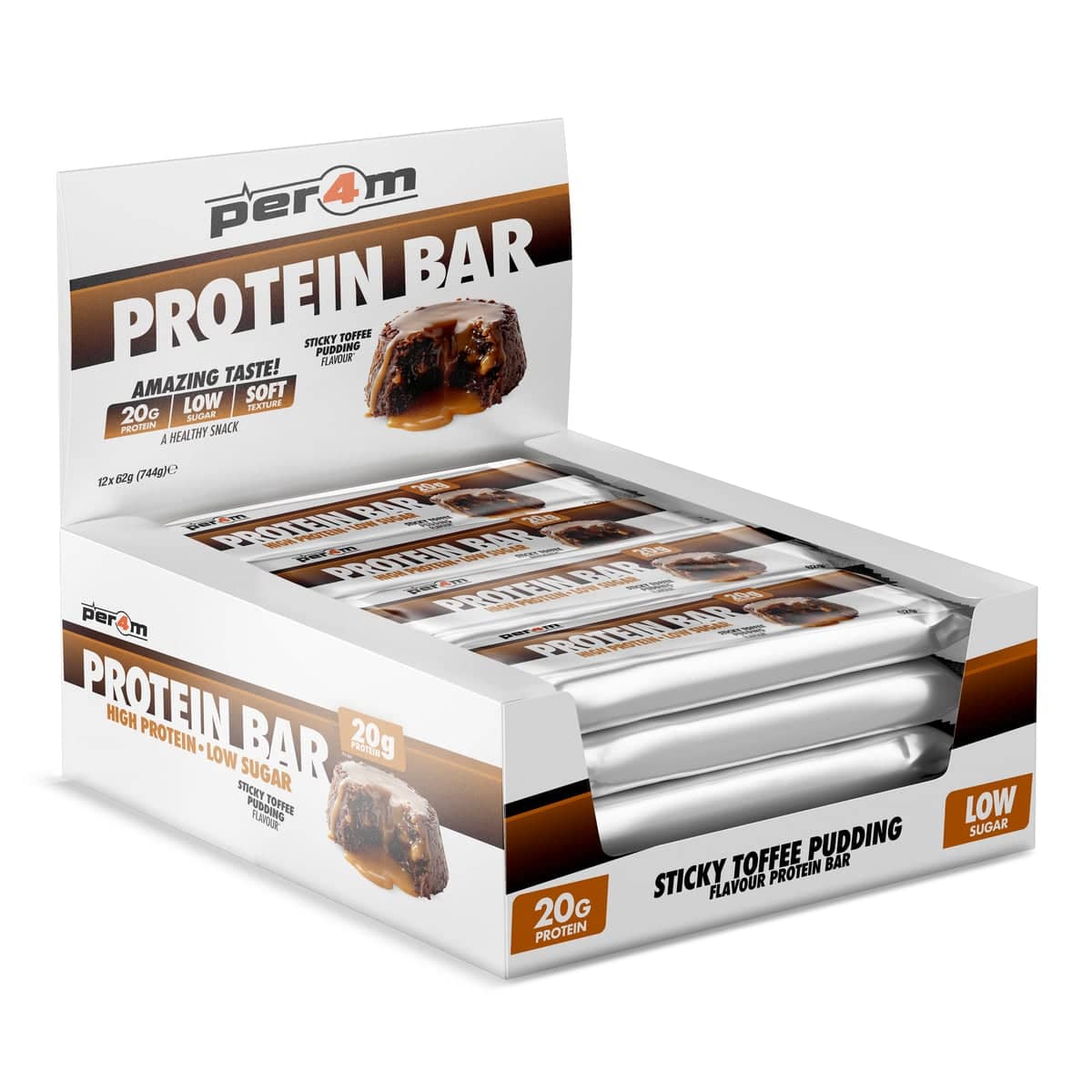 Per4m Protein Bar 12x62g (Sticky Toffee Pudding)