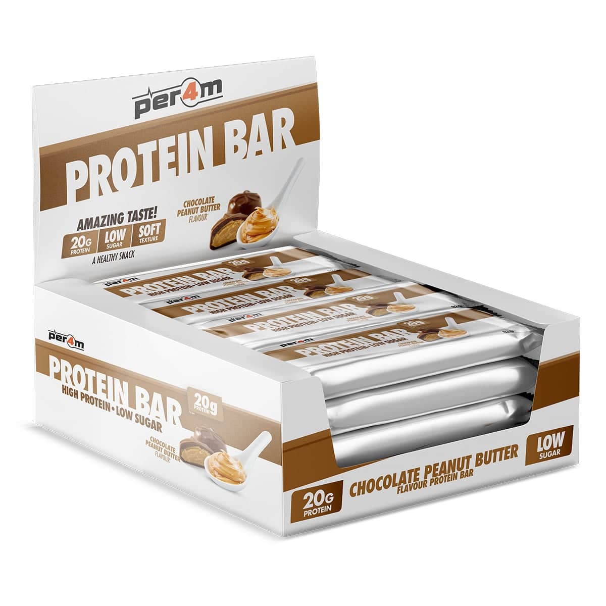 Per4m Protein Bar 12x62g (Chocolate Peanut Butter)